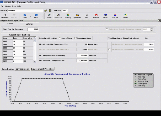 Program Profile Introductions Input Form