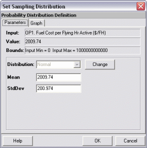 Probability Distributions Dialog