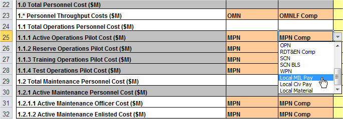 Setting Inflation Categories on the Imported Sheet